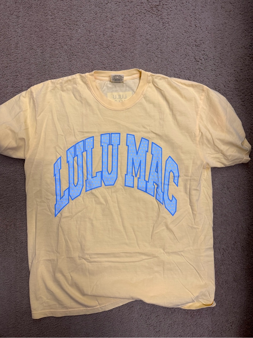 Lulu Mac Butter Yellow Comfort Colors T-Shirt